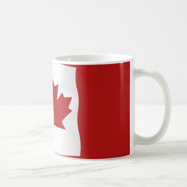 Flagga av Kanada l'Unifolié Kaffemugg (Höger)