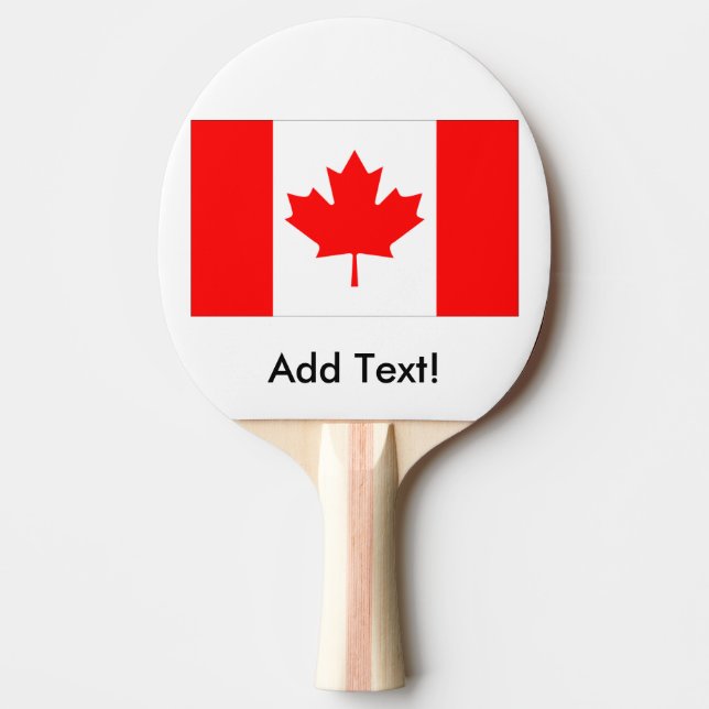 Flagga av Kanada Pingisracket (Framsidan)