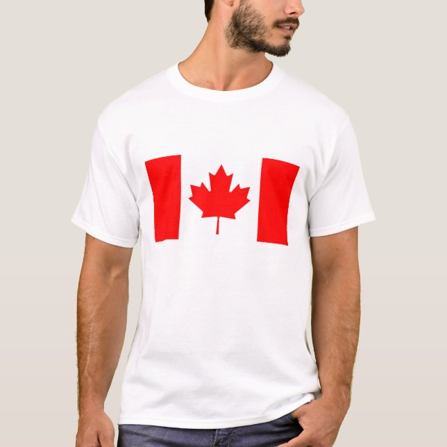Flagga av Kanada Tee Shirt (Framsida)