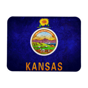 Flagga av Kansas Magnet