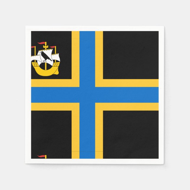Flagga av kätterhet Napkins Pappersservett (Framsidan)