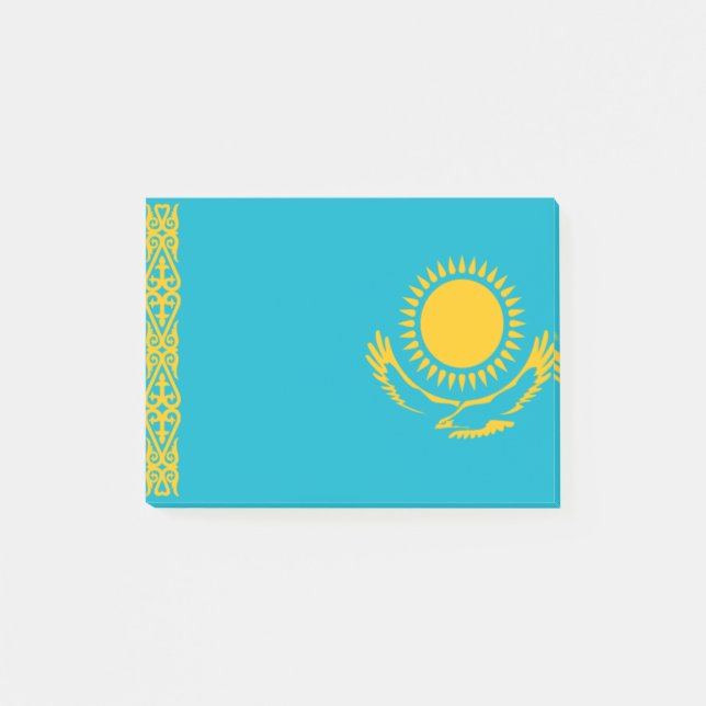 Flagga av Kazakstan Post-it® Notes Post-it Block (Framsida)