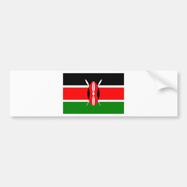 Flagga av Kenya Bildekal (Framsidan)