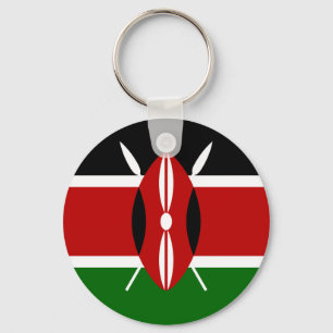 Flagga av Kenya Keychain Nyckelring
