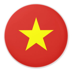 Flagga av keramisk knopp från Vietnam