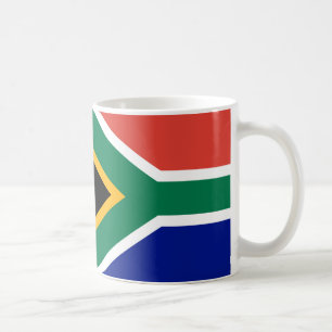 Flagga av keramiskt kaffe i södra Afrikan Mugg