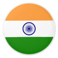 Flagga av keramiskt knopp från Indien