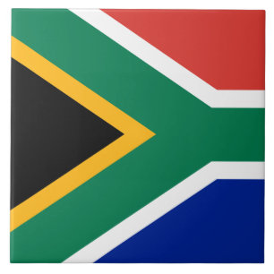 Flagga av keramiskt plattor av sydlig Afrika Kakelplatta