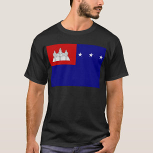 Flagga av Khmerrepubliken (សាធារណរ Tee Shirt