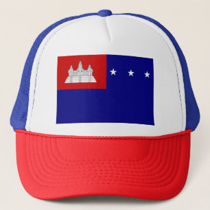 Flagga av Khmerrepubliken (សាធារណរ Truckerkeps