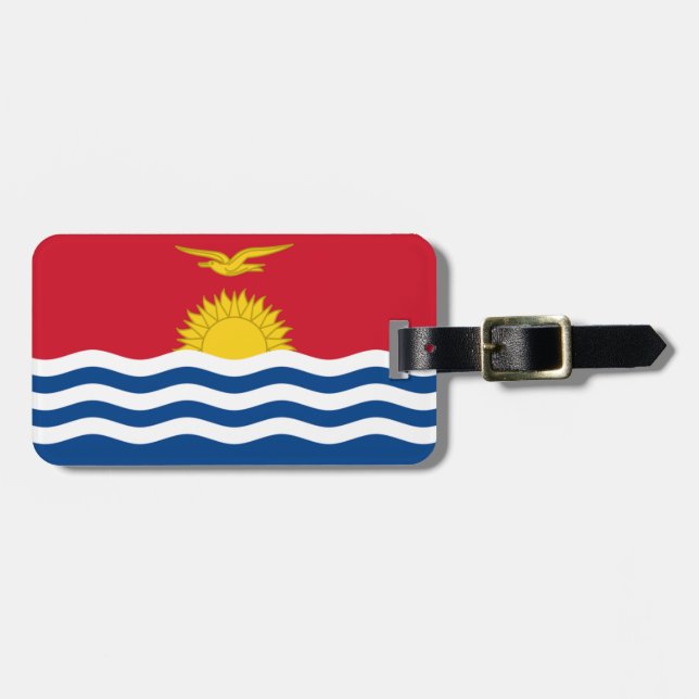 Flagga av Kiribati Easy ID Personal Bagagebricka (Horisontell Framsida)