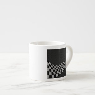 Flagga av kolfiber Stil-kontrollerad Tävla Espressomugg