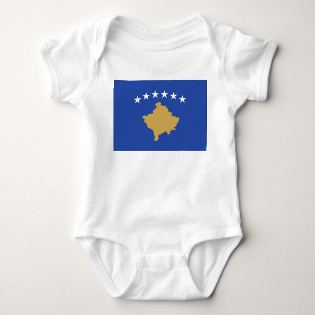 Flagga av Kosovo T Shirt (Framsida)
