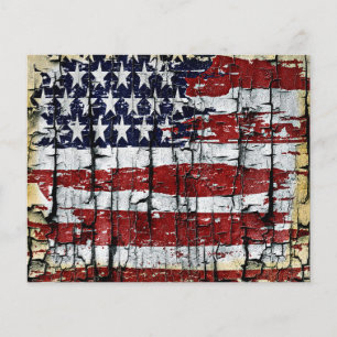 Flagga av krackat trä