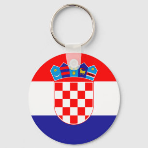 Flagga av Kroatien Keychain Nyckelring