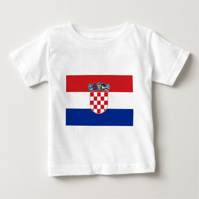 Flagga av Kroatien Tee Shirt (Framsida)