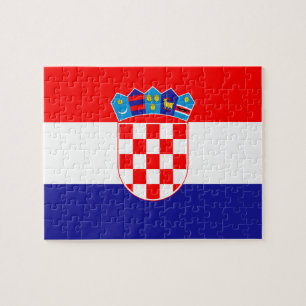 Flagga av Kroatienfotopussel Pussel