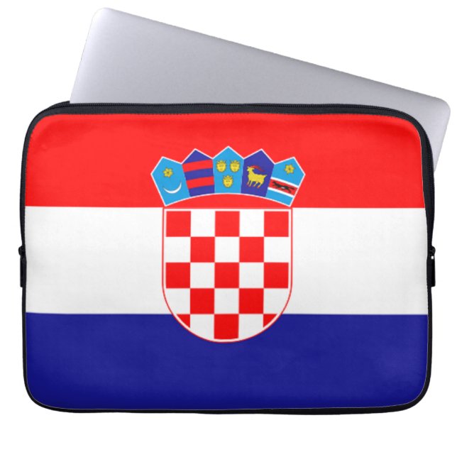 Flagga av KroatienNeoprenelaptop sleeve (Framsidan)