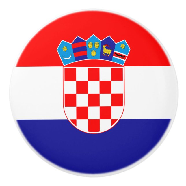 Flagga av kroatiska keramiska knoppar (Framsidan)