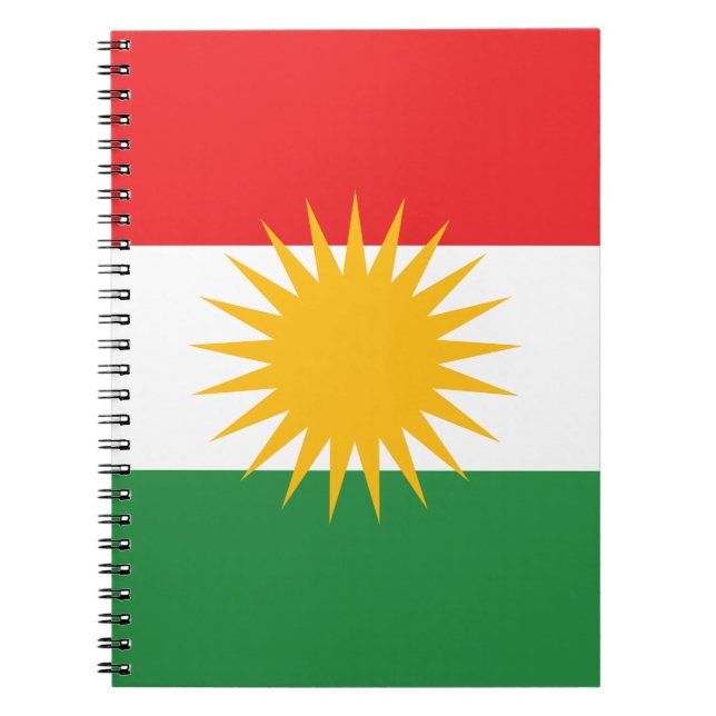 Flagga av kurdistanen (den Alay kurdistanen eller Anteckningsbok (Framsidan)
