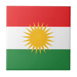 Flagga av kurdistanen (den Alay kurdistanen eller Kakelplatta