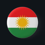 Flagga av kurdistanen (den Alay kurdistanen eller Knapp<br><div class="desc">Flagga av kurdistanen (den Alay kurdistanen eller Alaya Kurdistanê,  ئاڵایکوردستان som kallas också Alaya Rengîn "den färgrika flagga").</div>