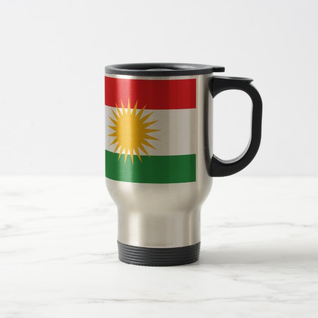 Flagga av kurdistanen (den Alay kurdistanen eller Resemugg (Höger)