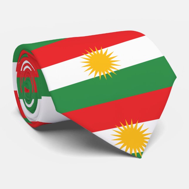 Flagga av kurdistanen (den Alay kurdistanen eller Slips (Rullad)