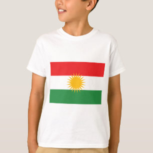 Flagga av kurdistanen (den Alay kurdistanen eller T Shirt