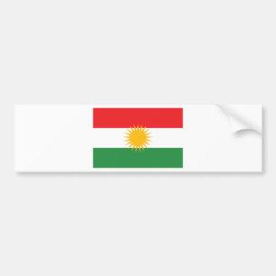 Flagga av kurdistanen; Kurd; Kurdish Bildekal