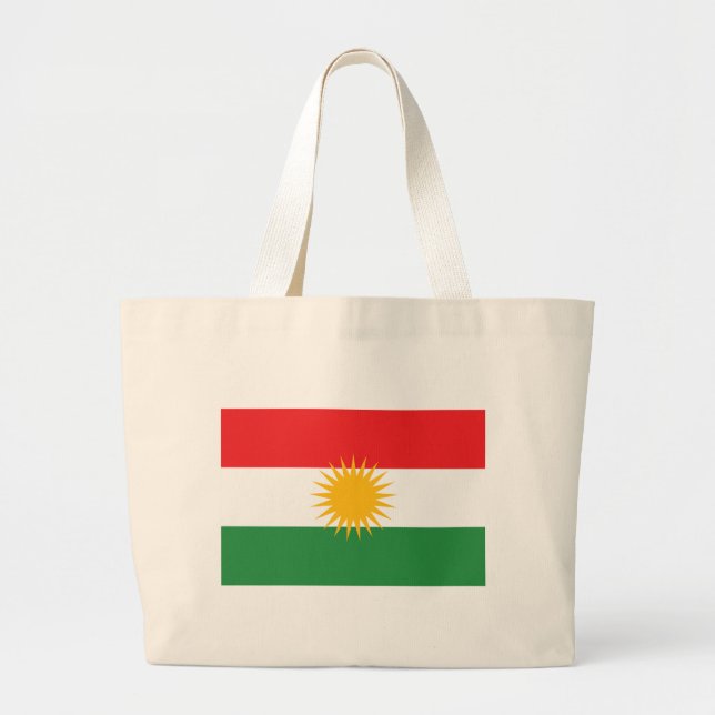 Flagga av kurdistanen; Kurd; Kurdish Jumbo Tygkasse (Framsidan)