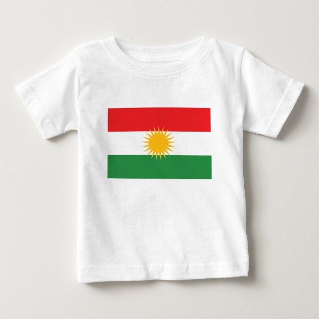 Flagga av kurdistanen; Kurd; Kurdish Tee (Framsida)