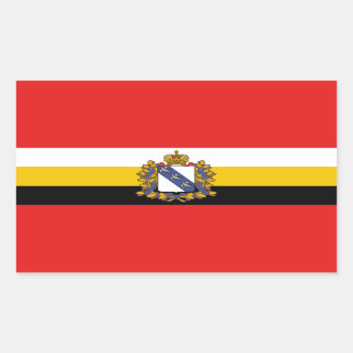 Flagga av Kursk oblast Rectangular Sticker Rektangulärt Klistermärke