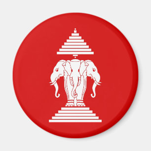 Flagga av Laos (1952-1975) - ທຸງຊາດລ Magnet