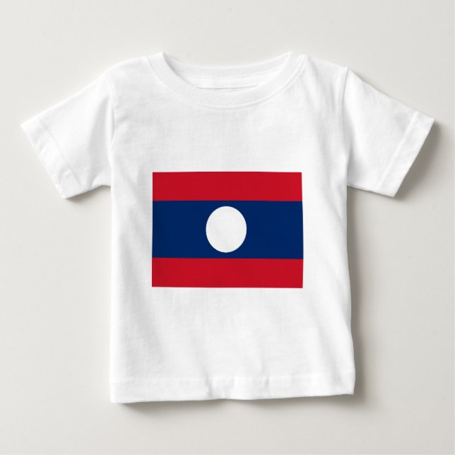 Flagga av Laos - Laotian flagga - ທຸງຊາດລາວ Tröja (Framsida)