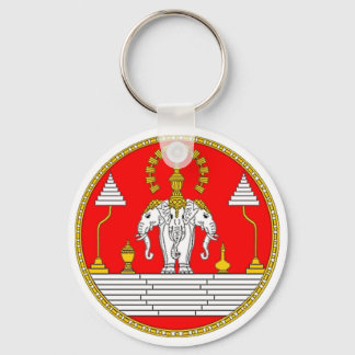 FLAGGA AV LAOS-TRE HUVUDVÄGG NYCKELRING