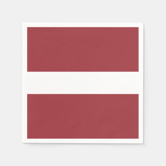 Flagga av Lettlands Pappra blöjor Pappersservett (Framsidan)