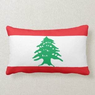 Flagga av Libanon kudder Lumbarkudde