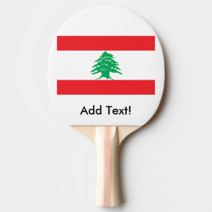 Flagga av Libanon Pingisracket
