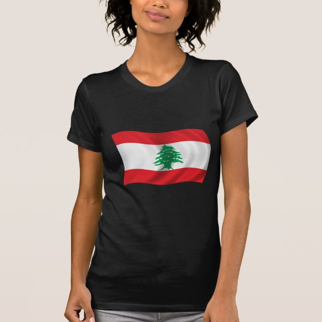 Flagga av Libanon T-shirt (Framsida)