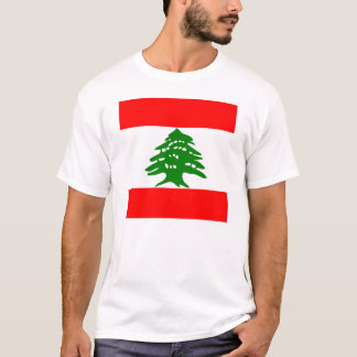 Flagga av Libanon Tee Shirt
