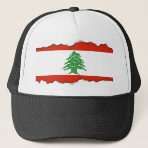 Flagga av Libanon Truckerkeps
