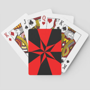 Flagga av libertansk socialism casinokort