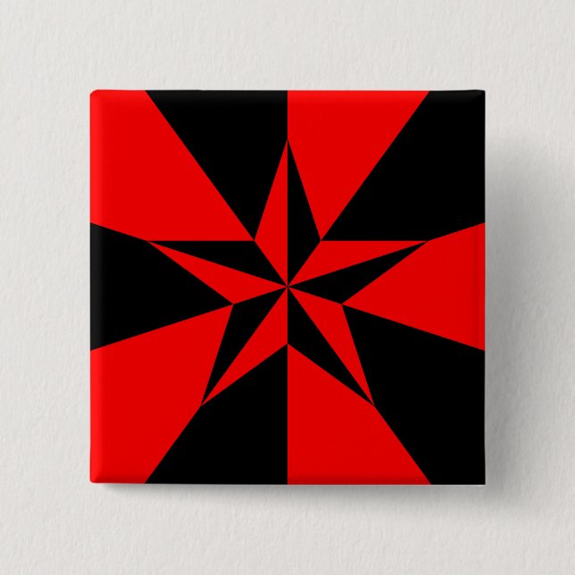 Flagga av libertansk socialism knapp (Framsida)