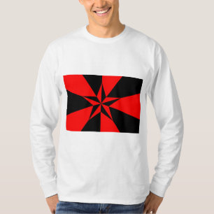 Flagga av libertansk socialism t shirt