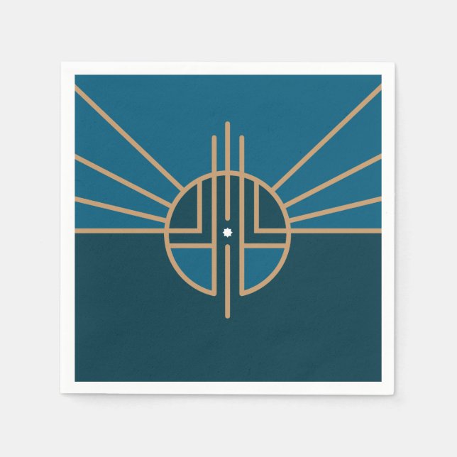 Flagga av Lincoln, Nebraska Pappersservett (Framsidan)