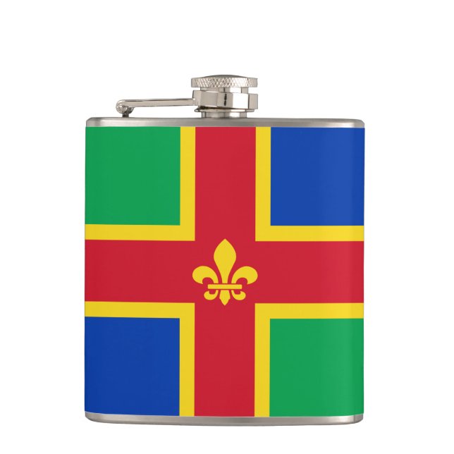 Flagga av Lincolnshire Hip-kolv Fickplunta (Framsidan)