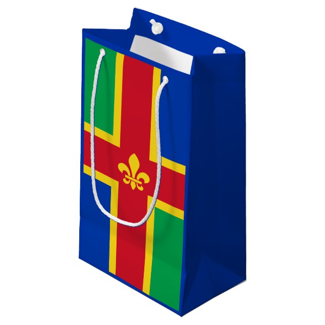 Flagga av Lincolnshire Small Gift Bag (Framsidan Vinklad)