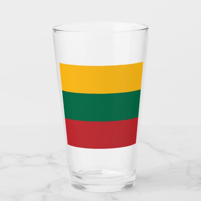 Flagga av Litauen Glaskopp (Framsida)