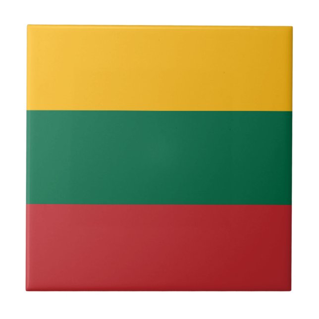 Flagga av Litauen Kakelplatta (Framsidan)